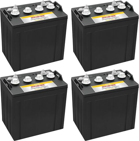 Banshee 4 Pack 32V Combo Heavy Duty 8V Flooded Lead Acid Batteries Compatible with Trojan T875 in Saudi Arabia