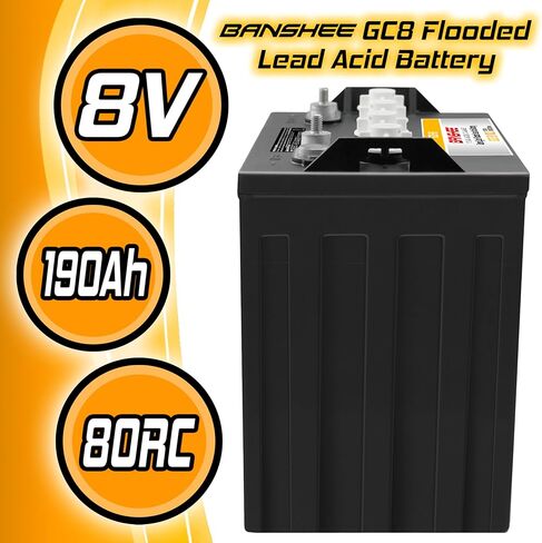 Banshee 4 Pack 32V Combo Heavy Duty 8V Flooded Lead Acid Batteries Compatible with Trojan T875 in Saudi Arabia