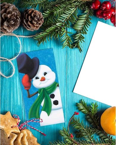 BEST PAPER GREETINGS Money Envelopes for Cash Gifts - 36 Pack, 3.6 x 7.25 Inch, Snowflake Winter Designs - Money Card Holder in Saudi Arabia