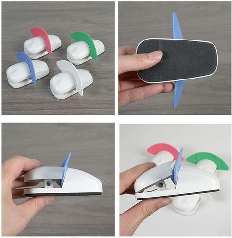 حامل ورق حامل ومشبك مجموعة مجلد مع وسادة مضادة للانزلاق حامل ورق محمول حامل ناسخة حامل مستندات المكتب مثالي لكتابة المكتب والقراءة (قطعتان) in Kuwait