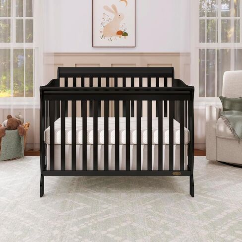 Ashton 5-in-1 Convertible Crib in Espresso, Greenguard Gold Certified , 50x36x44 Inch (Pack of 1) in Saudi Arabia