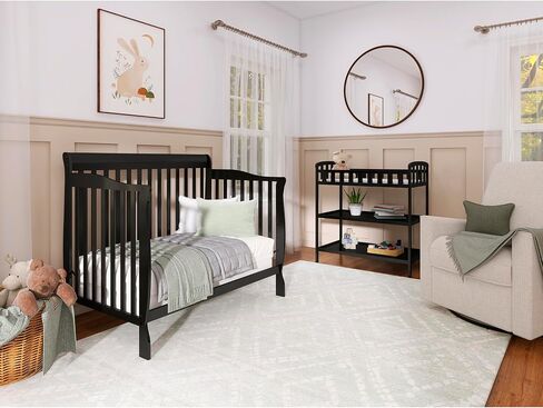 Ashton 5-in-1 Convertible Crib in Espresso, Greenguard Gold Certified , 50x36x44 Inch (Pack of 1) in Saudi Arabia