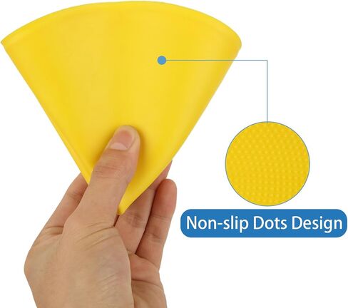 20 PCS 9 Inch Poly Spot Markers, 5 Color Poly Vinyl Floor Spot Marker, Round Non Slip Rubber Floor Agility Dots for Gym Soccer Basketball Sports Games in Saudi Arabia