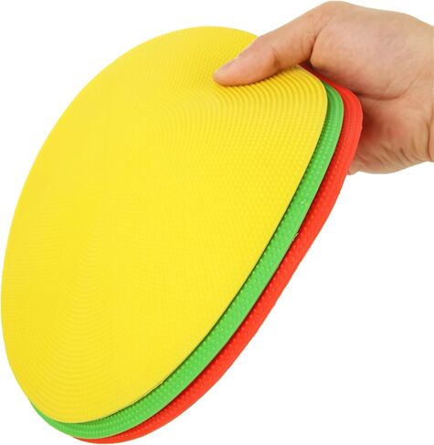 20 PCS 9 Inch Poly Spot Markers, 5 Color Poly Vinyl Floor Spot Marker, Round Non Slip Rubber Floor Agility Dots for Gym Soccer Basketball Sports Games in Saudi Arabia