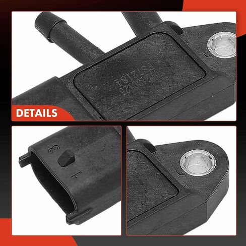 A-Premium DPF Exhaust Pressure Sensor [3 Pins] Compatible with Volvo XC60 2008-2023 S40 S60 S80 V40 V70 V50 V60 Renault Clio 2012-2023 Megane Kangoo Koleos 2008-2023 & Nissan Qashqai X-Trail Note in Saudi Arabia
