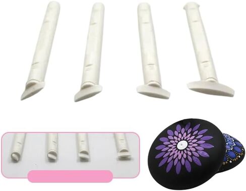 Flower Floral Dotting Tools Set Dot Painting Pen Embossing Tool Art Stamp Pen DIY Graffiti Flowers Butterflies Moon Pattern in Saudi Arabia