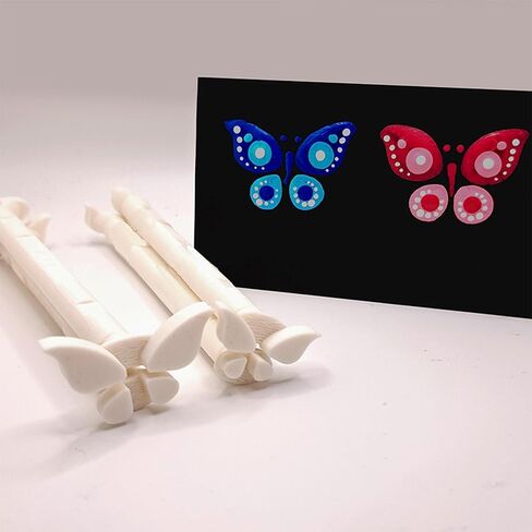 Flower Floral Dotting Tools Set Dot Painting Pen Embossing Tool Art Stamp Pen DIY Graffiti Flowers Butterflies Moon Pattern in Saudi Arabia