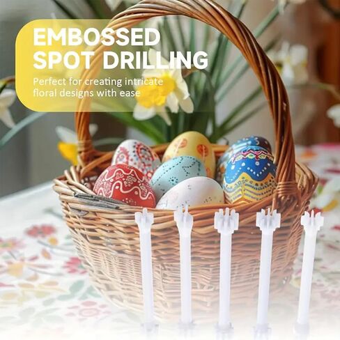 Flower Floral Dotting Tools Set Dot Painting Pen Embossing Tool Art Stamp Pen DIY Graffiti Flowers Butterflies Moon Pattern in Saudi Arabia