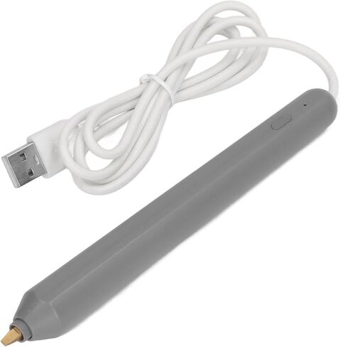 قلم USB من الرقائق الساخنة أداة ختم من الرقائق الحرارية لكتابة الرسم بنفسك ورق بلاستيك خشبي مع صندوق 4 أطراف أقلام (ذهبي) in Kuwait