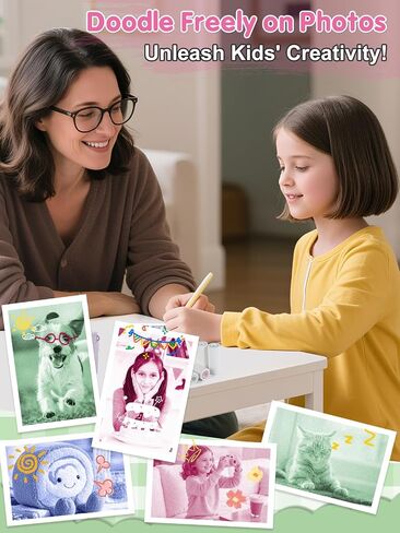 3-Color Kids Camera Paper Roll Refill - Compatible with Most Instant Print Camera, HD Photo Printer Paper for Kids Aged 4 5 6 7 8 9 10 Boys Girls Birthday Christmas Gifts (6 Rolls) in Saudi Arabia