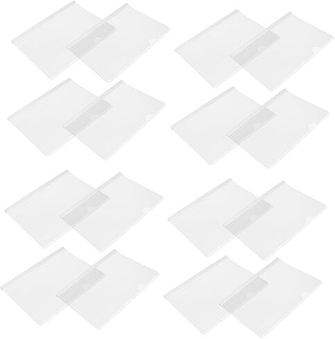 DOITOOL 20pcs Transparent Plastic Book Binders Slide Grip Document Binding Folders for Office and School Lightweight and Portable Pull Rod Clips for Organized Reports in Saudi Arabia