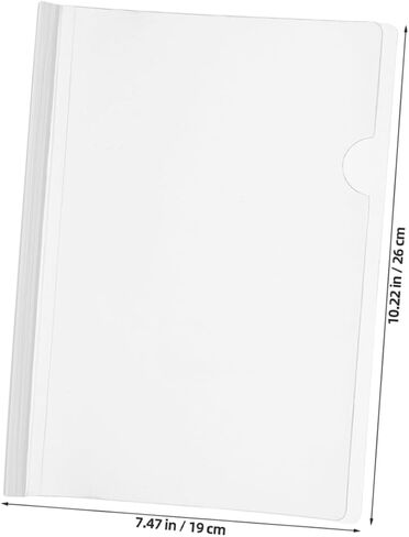 DOITOOL 20pcs Transparent Plastic Book Binders Slide Grip Document Binding Folders for Office and School Lightweight and Portable Pull Rod Clips for Organized Reports in Saudi Arabia