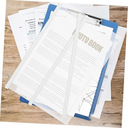 Gadpiparty 20pcs Binding Bars Slide Grip for Easy Document Organization Transparent Binding Bars for Reports School and Office Use Capacity for Quick Retrieval and Portability in Saudi Arabia