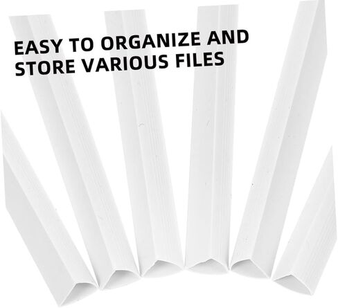 Gadpiparty 20pcs Binding Bars Slide Grip for Easy Document Organization Transparent Binding Bars for Reports School and Office Use Capacity for Quick Retrieval and Portability in Saudi Arabia