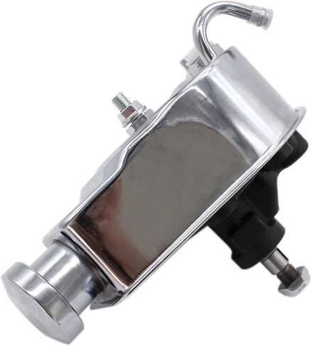BestParts Chrome Power Steering Pump with Bracket and Pulley Kit Compatible with Small Block Chevy Long Water Pump SBC 265 283 305 327 350 383 400 Replace Keyway style 5/8" in Saudi Arabia
