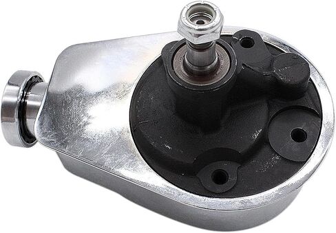 BestParts Chrome Power Steering Pump with Bracket and Pulley Kit Compatible with Small Block Chevy Long Water Pump SBC 265 283 305 327 350 383 400 Replace Keyway style 5/8" in Saudi Arabia