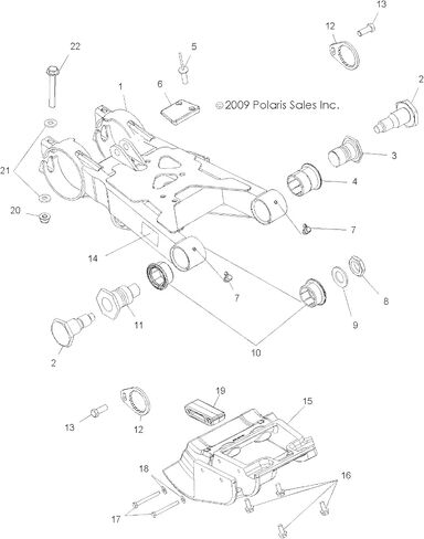 Polaris OEM Pivot Bolt 2004-2013 Blazer Trail Boss Scrambler 330 250 500 5134321 in Kuwait