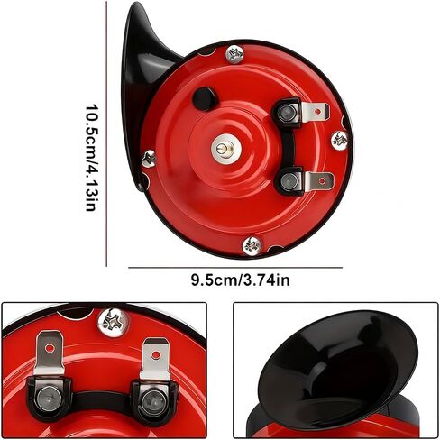 300DB Super Loud Train Horns, 12V Waterproof Electric Air Horns Replacement Kit, Automotive Accessories Universal for Cars Pickup Trucks Motorcycle Bike Boat in Saudi Arabia