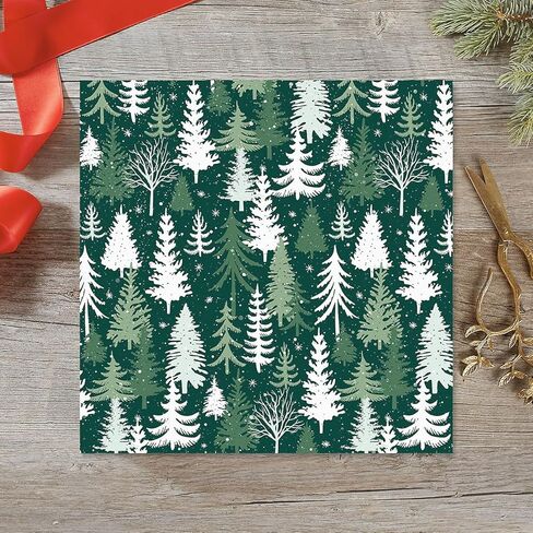 Current Snowy Trees Christmas Rolled Wrapping Paper - Premium Jumbo 23-Inch x 32-Foot Gift Wrap Roll, 61 Square Feet Total in Saudi Arabia