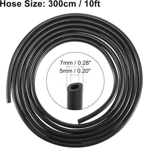 X AUTOHAUX Car Windshield Washer Hose Kit 300cm 10ft Windshield Washer Nozzle Hose with Connectors for Toyota Corolla Tundra Land Cruiser 85321-28020 in Saudi Arabia