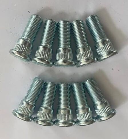 10 PCS 610-364 1/2-20 Rear Serrated Wheel Hub Stud Bolts 0.62 in. Knurl, 1.46 in. Length Replacement for Select Jeep Cherokee Wrangler TJ XJ ZJ YJ in Saudi Arabia