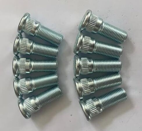 10 PCS 610-364 1/2-20 Rear Serrated Wheel Hub Stud Bolts 0.62 in. Knurl, 1.46 in. Length Replacement for Select Jeep Cherokee Wrangler TJ XJ ZJ YJ in Saudi Arabia