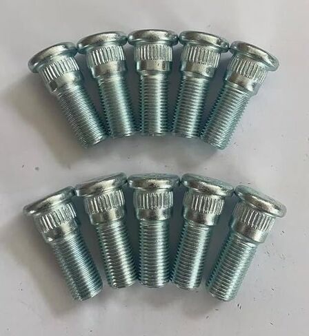 10 PCS 610-364 1/2-20 Rear Serrated Wheel Hub Stud Bolts 0.62 in. Knurl, 1.46 in. Length Replacement for Select Jeep Cherokee Wrangler TJ XJ ZJ YJ in Saudi Arabia