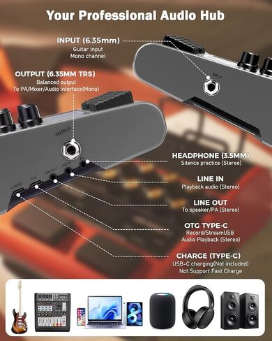 JOYO 10 واط جيتار كهربائي محمول أمبير متعدد التأثيرات، مضخم صوت دواسات مع مفتاح القدم، نماذج 14 أمبير، 3 نطاقات EQ، 36 نمط طبل وحلقة، تسجيل OTG، بلوتوث للتمرين (JAM Buddy II، أسود) in Kuwait