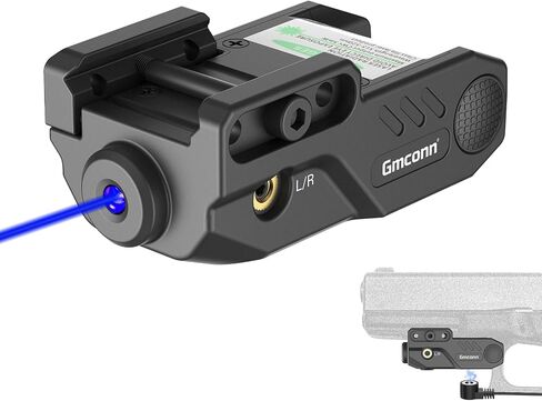 مسدس Gmconn أخضر وأزرق وأحمر وأرجواني جهاز رؤية بالليزر مع منفذ USB مغناطيسي قابل لإعادة الشحن، حامل Picatinny منخفض المستوى ذو نقطة أرجوانية in Saudi Arabia