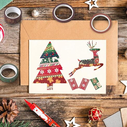 Christmas Washi Tape-21 Rolls Festivals New Year Decorative Tapes for Gift Packaging，DIY Crafts, Party Decorations, Bullet Journal,Scrapbook in Saudi Arabia