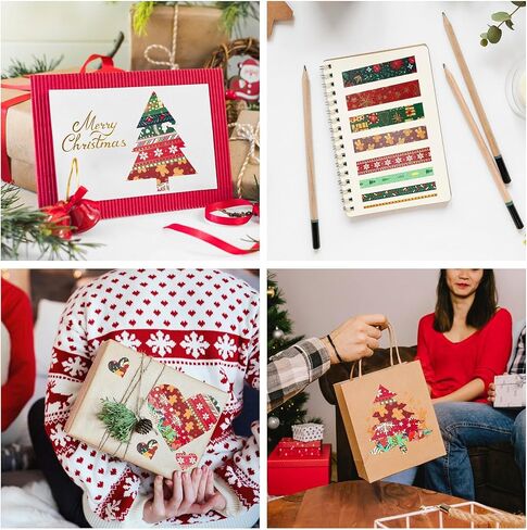 Christmas Washi Tape-21 Rolls Festivals New Year Decorative Tapes for Gift Packaging，DIY Crafts, Party Decorations, Bullet Journal,Scrapbook in Saudi Arabia