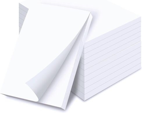 Better Office Products Blank Scratch Note Pads, 4" x 6" Pads, Server Notepads, 100 Sheets per Pad, Memo Pads, Gummed Binding for Easy Tear-off (24 Pack) in Saudi Arabia