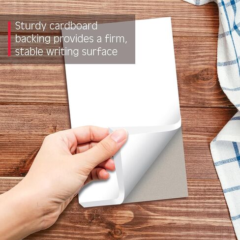 Better Office Products Blank Scratch Note Pads, 4" x 6" Pads, Server Notepads, 100 Sheets per Pad, Memo Pads, Gummed Binding for Easy Tear-off (24 Pack) in Saudi Arabia