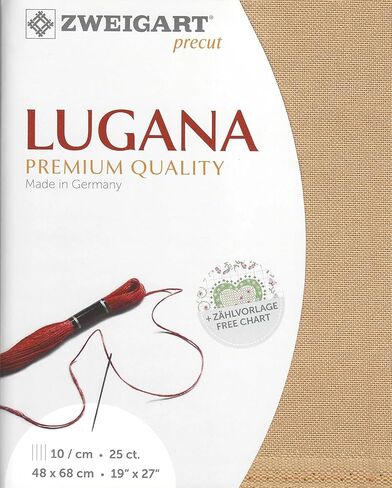Precut Zweigart Fein-Aida Vintage 18 قطعة فينتاج كانتري موكا 3793/3009 in Kuwait