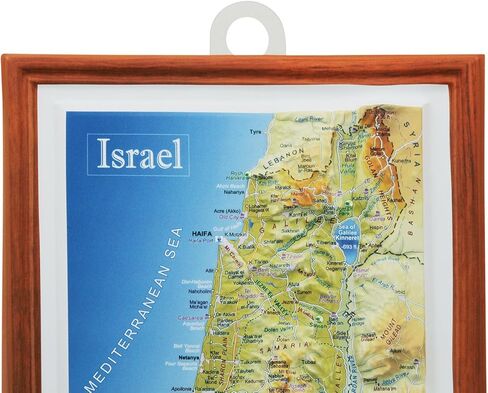 Raised Relief 3D Map of Israel (MEDIUM: 14.5 x 6.5) in Saudi Arabia