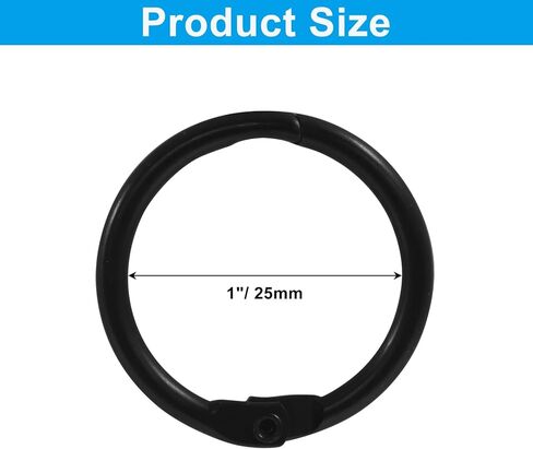 Hordion 30 جهاز كمبيوتر شخصى حلقات الموثق 2 بوصة، حلقات الكتاب الأسود الحديد مؤشر بطاقة حلقة الموثق مقاطع، مقاطع حلقة معدنية حلقات المفاتيح حلقات الورق للمدرسة المنزل مكتب in Kuwait