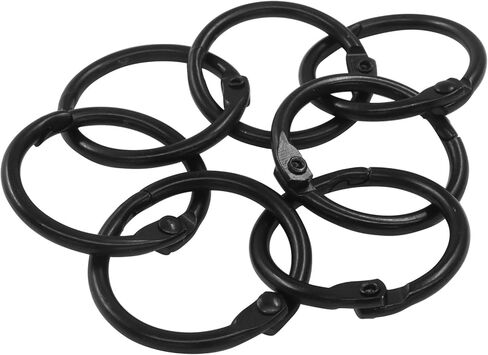 Hordion 30 جهاز كمبيوتر شخصى حلقات الموثق 2 بوصة، حلقات الكتاب الأسود الحديد مؤشر بطاقة حلقة الموثق مقاطع، مقاطع حلقة معدنية حلقات المفاتيح حلقات الورق للمدرسة المنزل مكتب in Kuwait