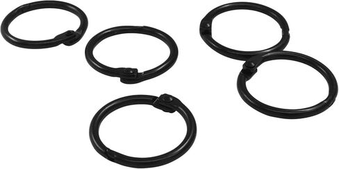 Hordion 30 جهاز كمبيوتر شخصى حلقات الموثق 2 بوصة، حلقات الكتاب الأسود الحديد مؤشر بطاقة حلقة الموثق مقاطع، مقاطع حلقة معدنية حلقات المفاتيح حلقات الورق للمدرسة المنزل مكتب in Kuwait