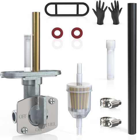 Fuel Valve Petcock Shut Off Tank Switch for Yamaha TTR125 225 230 250 YFS200 YFM250 350 400 YFM660 DRZ400 XT250/350 Big Bear 250 350 400 Warrior 350 Kawasaki Suzuki Quadsport 400 in Kuwait