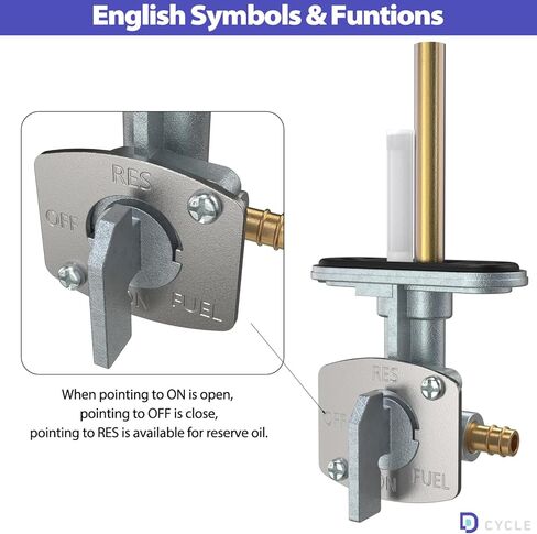 Fuel Valve Petcock Shut Off Tank Switch for Yamaha TTR125 225 230 250 YFS200 YFM250 350 400 YFM660 DRZ400 XT250/350 Big Bear 250 350 400 Warrior 350 Kawasaki Suzuki Quadsport 400 in Kuwait