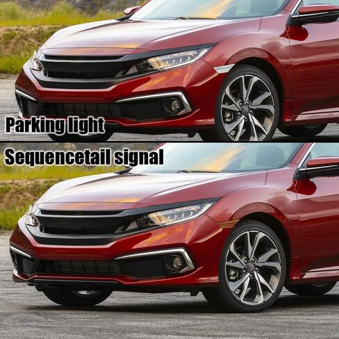 G-PLUS LED Switchback Signal Lamp Side Marker Lights White Compatible with Honda Civic 2016 2017 2018 2019 2020 2021 33850TBAA02, 33850TBAA01, 33800TBAA02 Clear Lens in Saudi Arabia