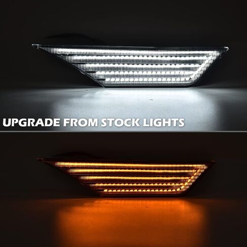 G-PLUS LED Switchback Signal Lamp Side Marker Lights White Compatible with Honda Civic 2016 2017 2018 2019 2020 2021 33850TBAA02, 33850TBAA01, 33800TBAA02 Clear Lens in Saudi Arabia