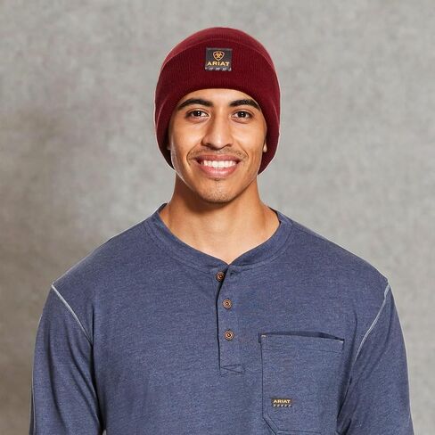 ARIAT Men's Rebar Watch Cap Brown in Kuwait