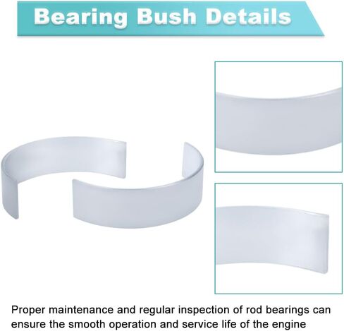 Rod Bearings Standard Size Compatible with Chrysler 300 Town & Country Dodge Grand Caravan 2011-2016 Charger Volkswagen Routan 2011-2014 Jeep Wrangler 2012-2016 3.6L V6 Replacement for RB1169 in Saudi Arabia