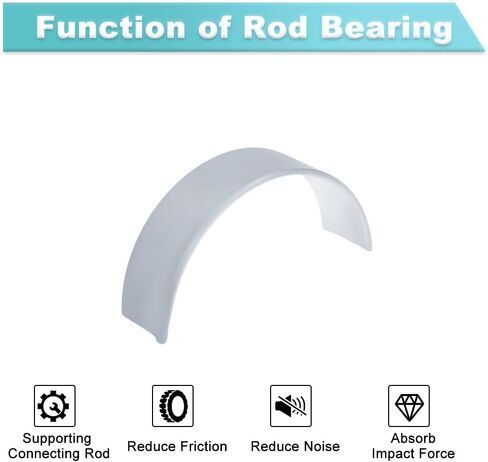 Rod Bearings Standard Size Compatible with Chrysler 300 Town & Country Dodge Grand Caravan 2011-2016 Charger Volkswagen Routan 2011-2014 Jeep Wrangler 2012-2016 3.6L V6 Replacement for RB1169 in Saudi Arabia