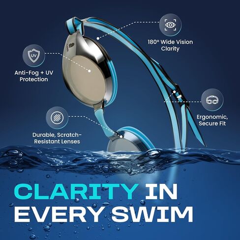 Clear'r Adult Xcel Goggle - Blue Mirrored in Saudi Arabia