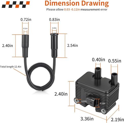 0.5 OHM Ignition Coil & Spark Plug Cable For Sportster 883 1200 Custom Low Roadster 2004-2006 31655-99 31996-04 in Saudi Arabia