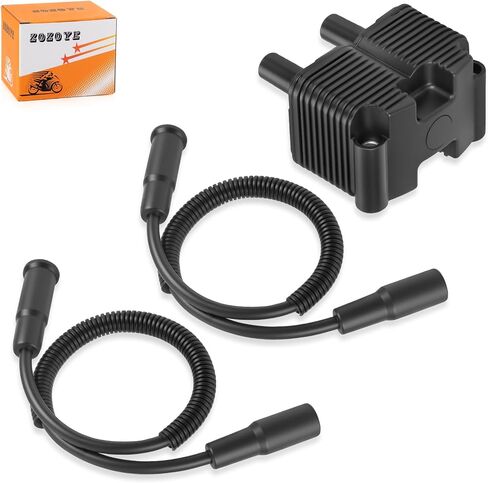 0.5 OHM Ignition Coil & Spark Plug Cable For Sportster 883 1200 Custom Low Roadster 2004-2006 31655-99 31996-04 in Saudi Arabia