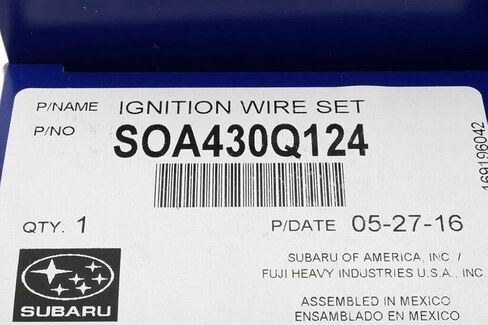 Subaru Genuine SOA430Q124 Ignition Wire Set, 1 Pack in Saudi Arabia