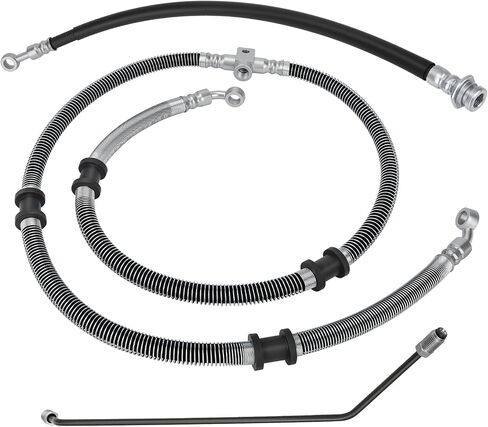 M MATI Front Brake Hose Line Pipe Kit for Yamaha Grizzly 450 YFM450 4x4 2011-2014 5ND-F5872-10-00 1CT-F5873-10-00 1CT-F5871-00-00 in Saudi Arabia